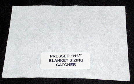 Blanket-Sizing Catcher, Custom Cut Size (per sq. inch)