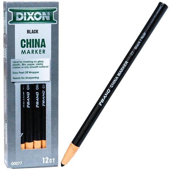 Black China Marker – Thick Tip